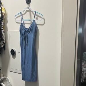 Windsor Blue Pleated Dress